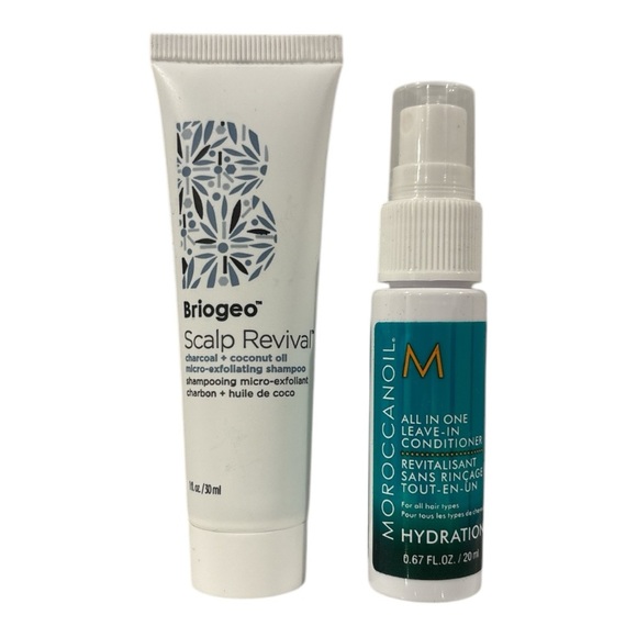 Briogeo Scalp Revival and Moroccanoil Leave in Conditioner‎ Trial Size Bundle - Picture 1 of 2